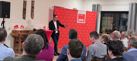 MdB Michael Schrodi beim Neujahrsempfang des SPD Unterbezirkes Eichstätt in Appertshofen