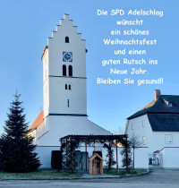 Pfarrkirche St. Nikolaus in Ochsenfeld im Dezember 2021